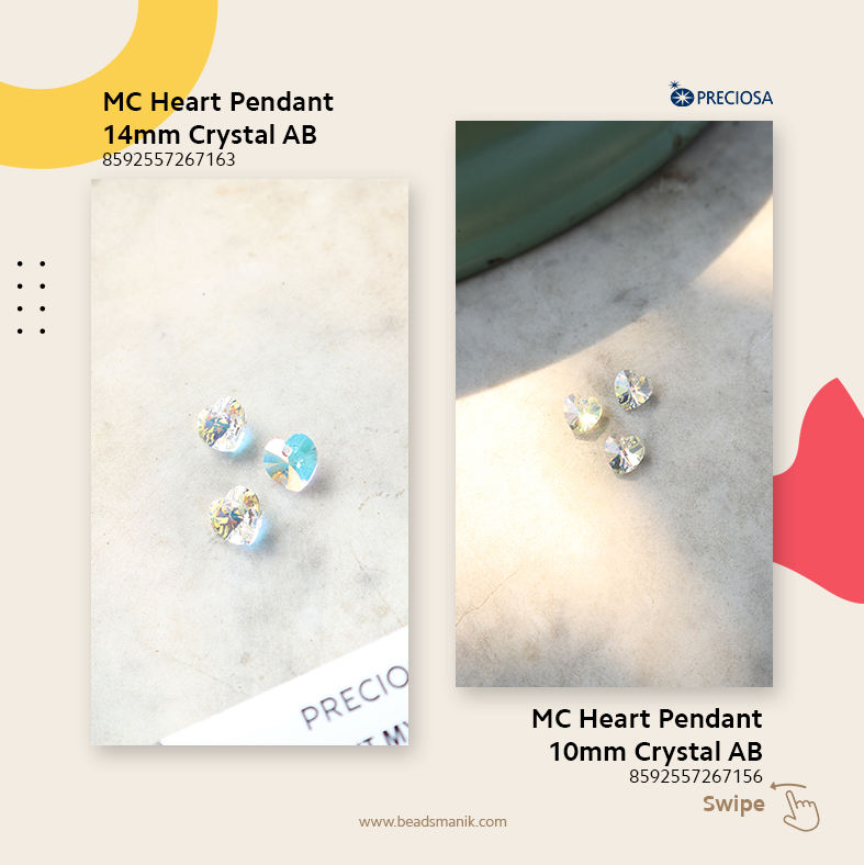 MC Heart 14mm Crystal AB