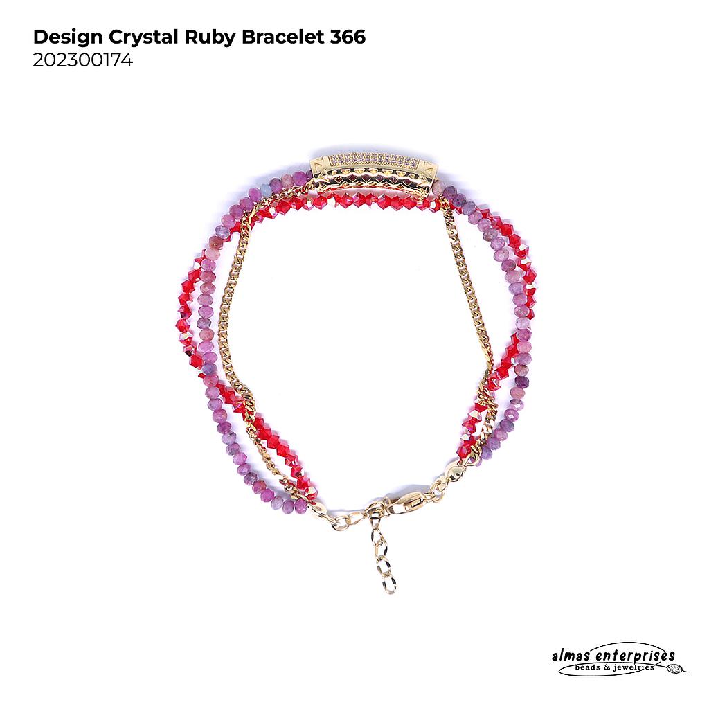 Design Crystal Ruby Bracelet