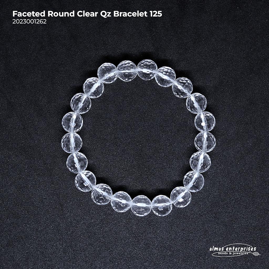 Fac.Round Clear Qz Bracelet