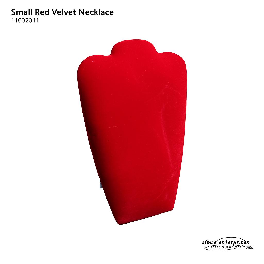 Small Red Velvet Necklace