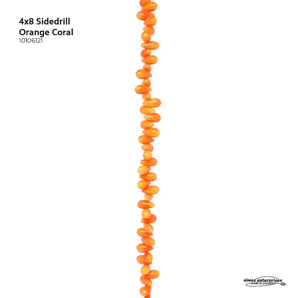 4x8 Sidedrill  Orange Coral