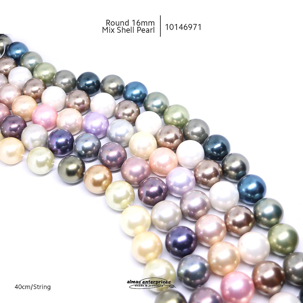 Rd 16mm Mix Shell Pearl
