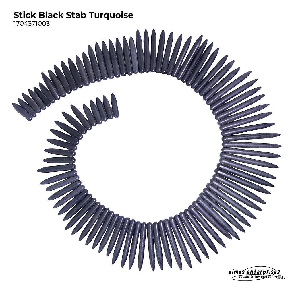 Stick Black Stab Turquoise