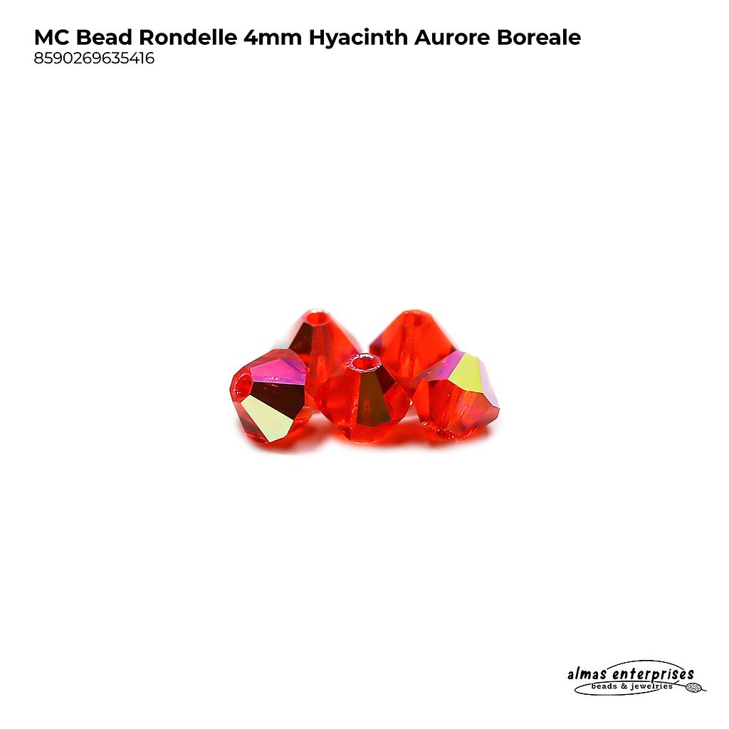 MC Bead Rondelle 4mm Hyacinth AB