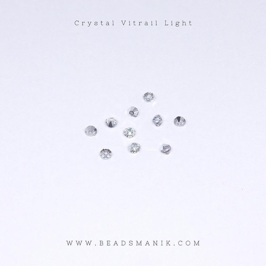 MC Bead Rondelle 4mm Crystal VL