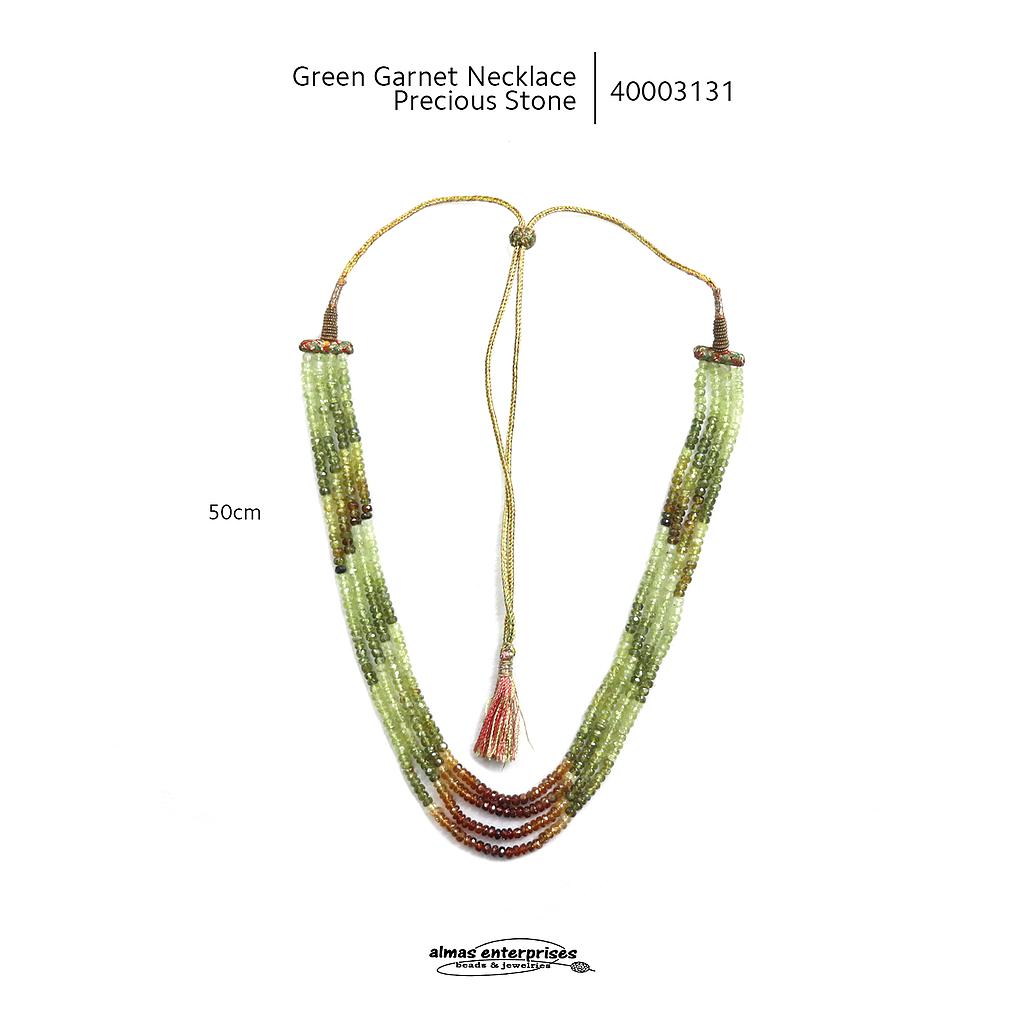 Green Garnet Neck.Precious Stone 1460