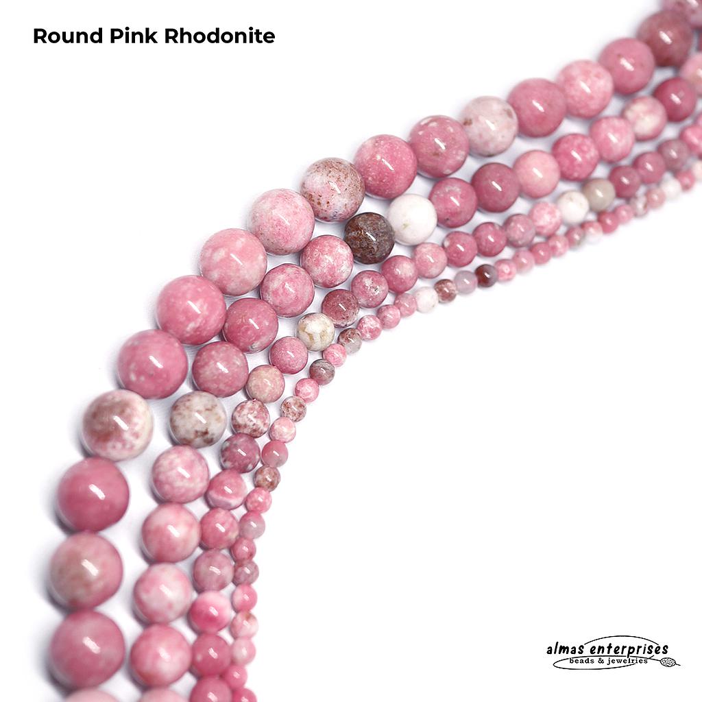 Round Pink Rhodonite