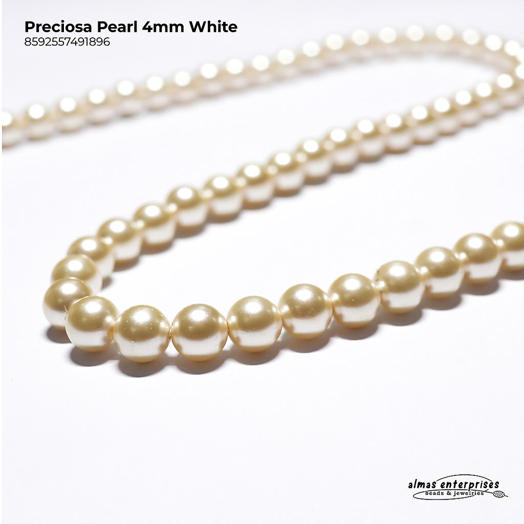 Preciosa Pearl 4mm White
