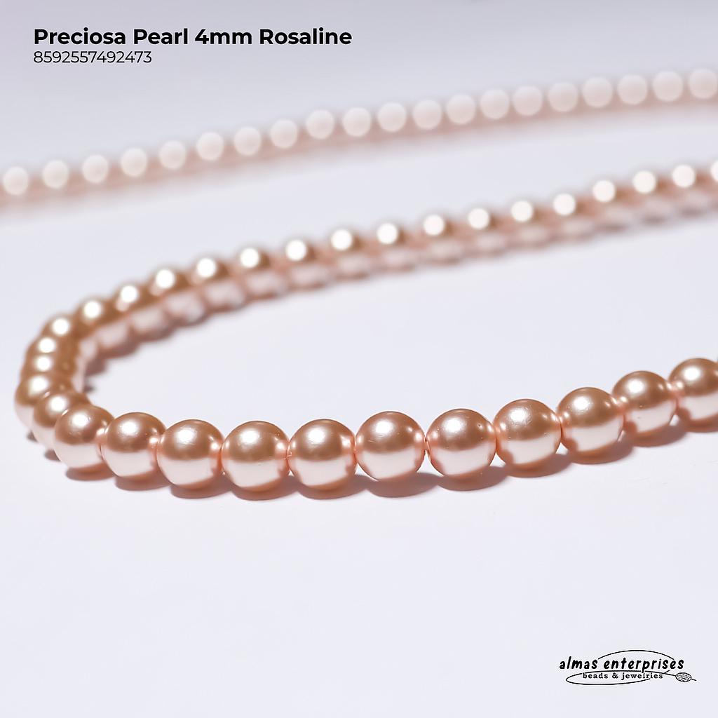 Preciosa Pearl 4mm Rosaline