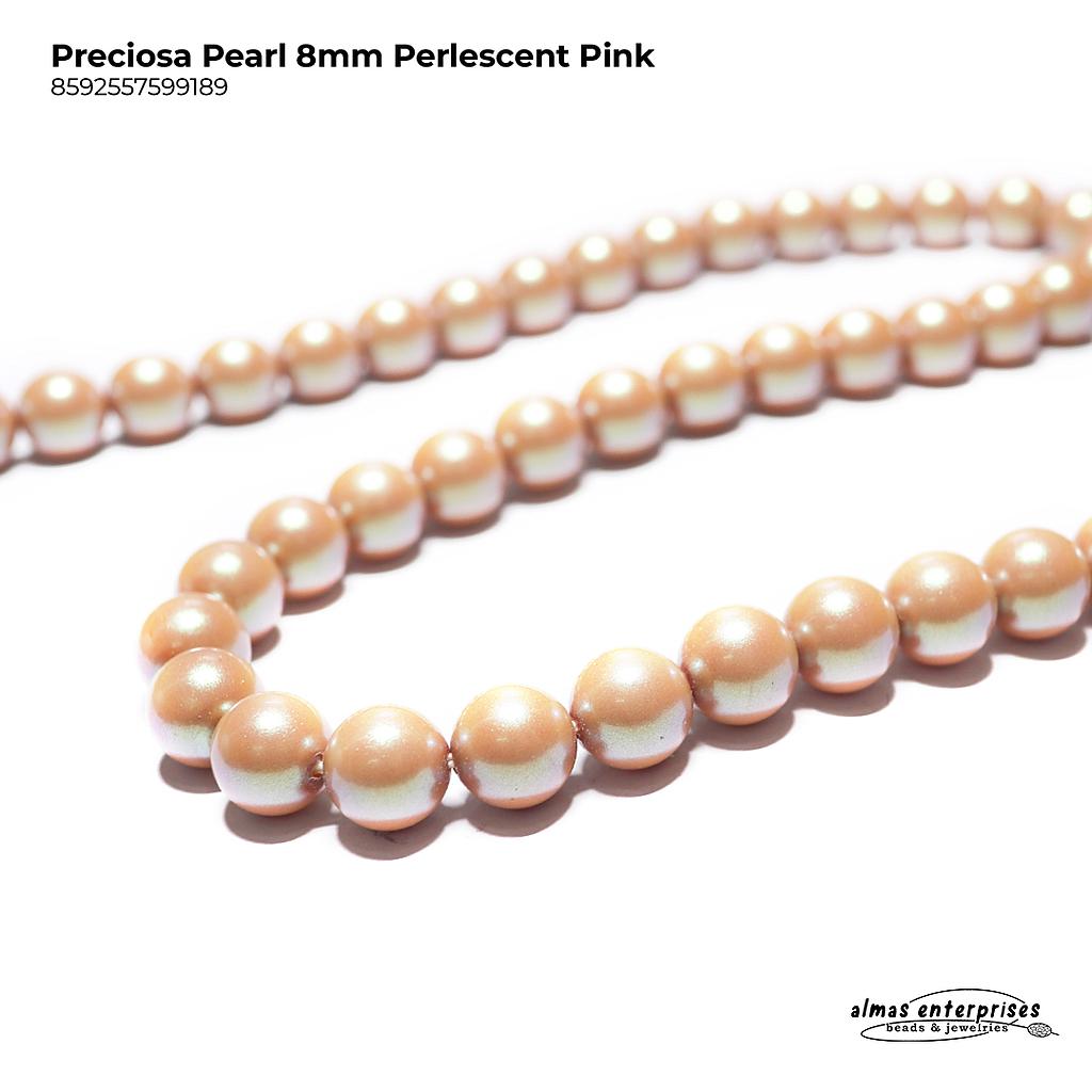Preciosa Pearl 8mm Perlescent Pink