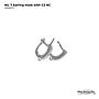 No.7 Earring Hook With CZ