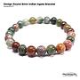 Design Bracelet Round Indian Agate