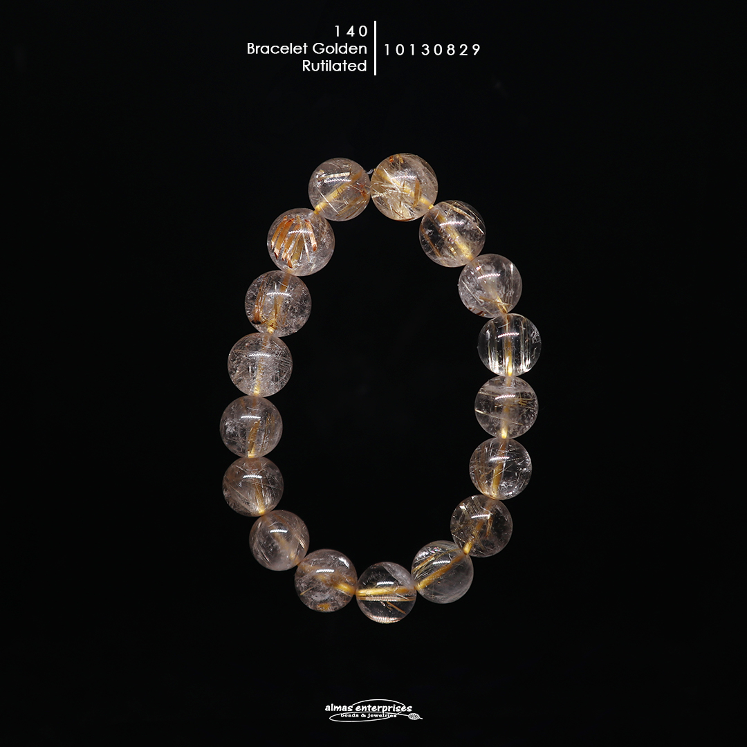 Golden Rutilated Bracelet 140