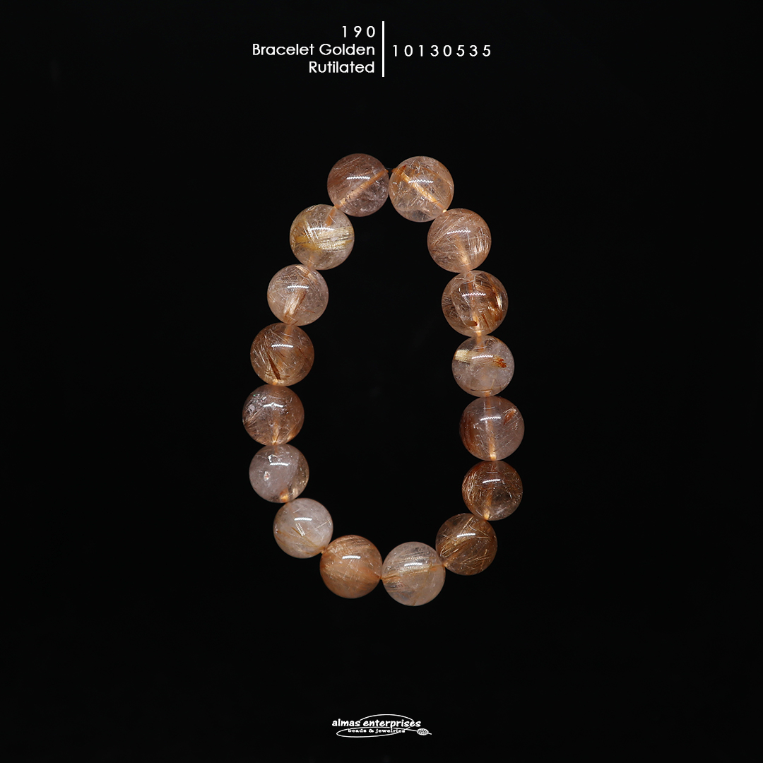 Golden Rutilated Bracelet 190