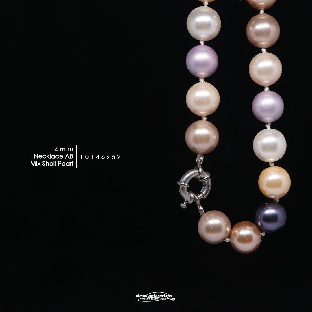 Neklace 14mmAB Mix Shell.P