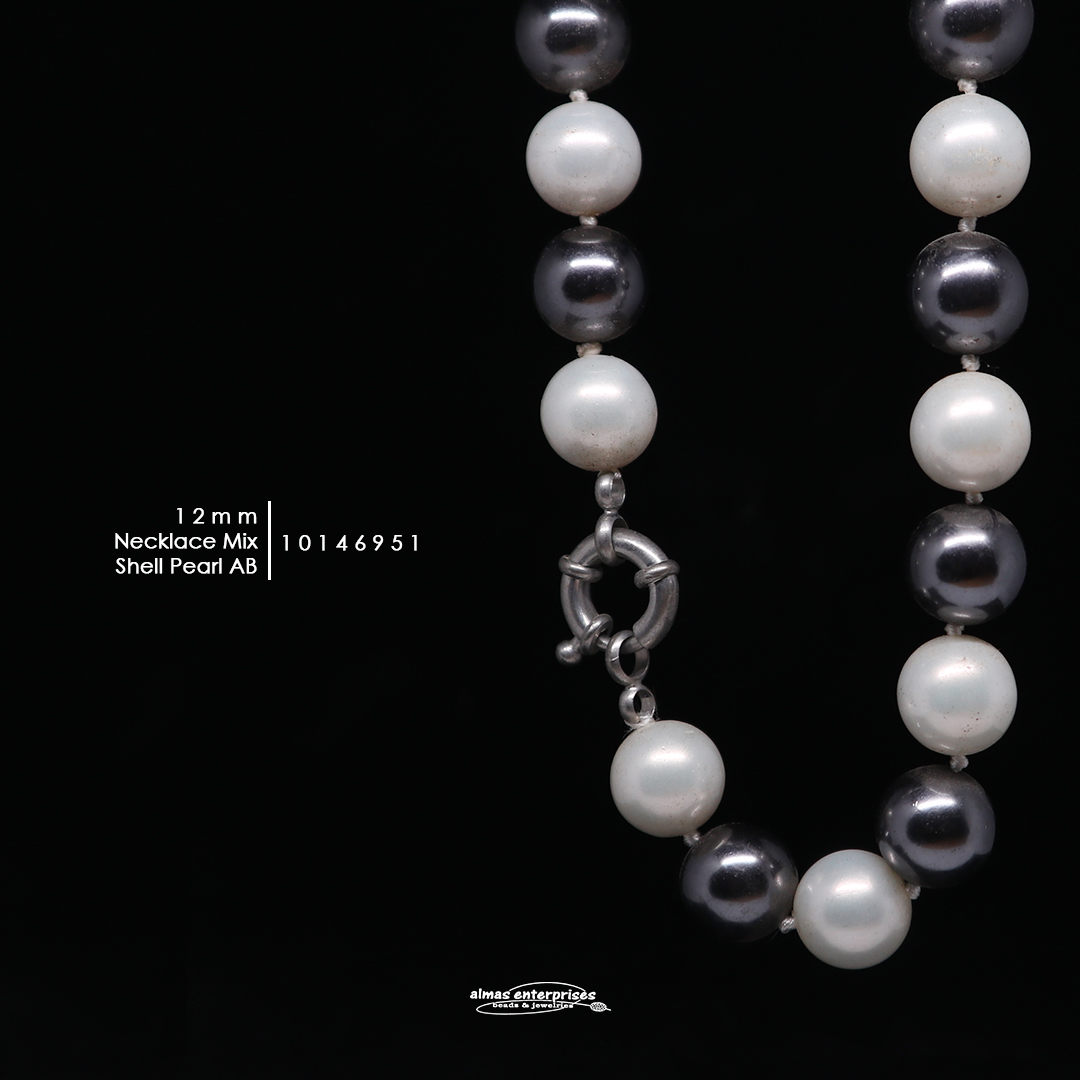 Neklace 12mmAB Mix Shell.P