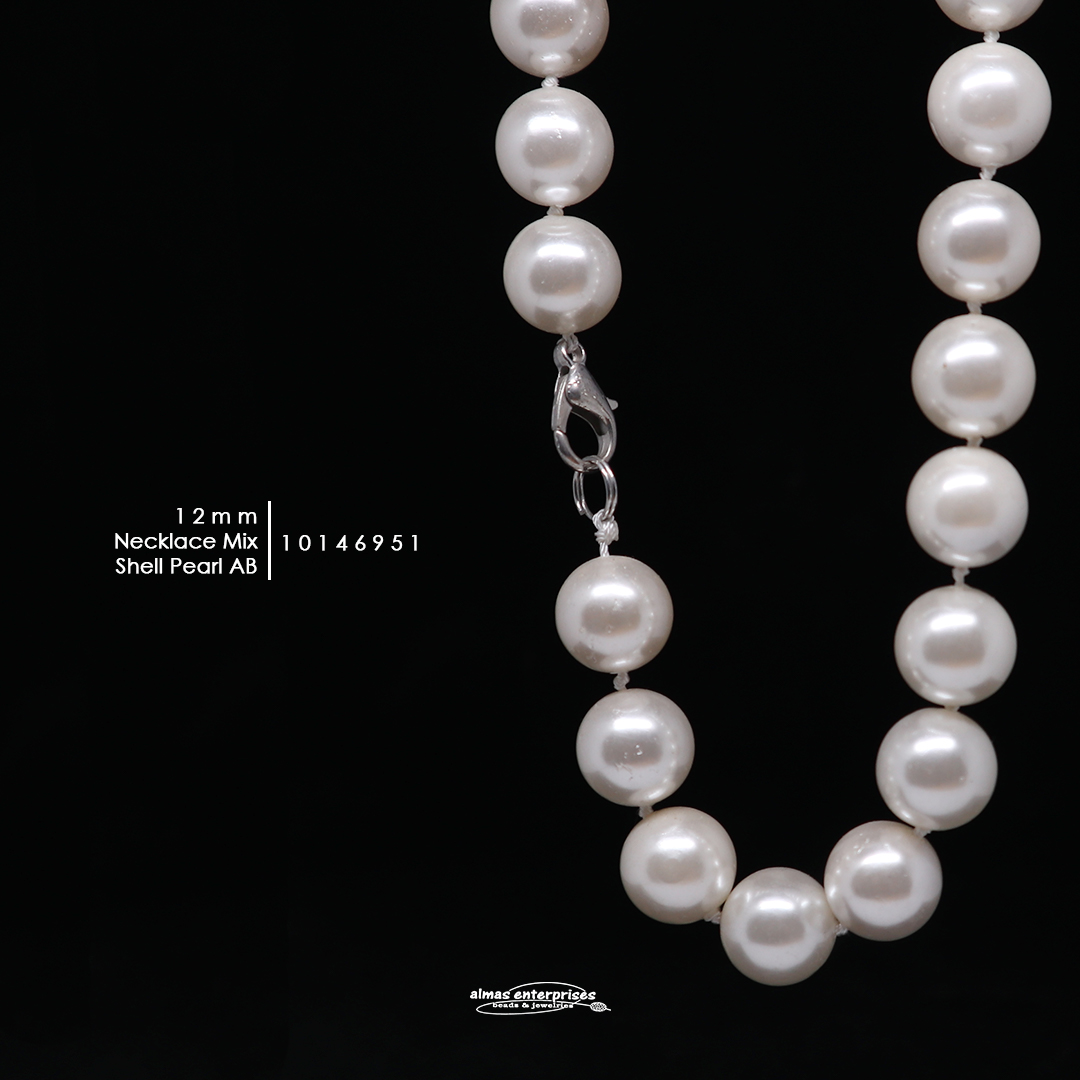 Neklace 12mmAB Mix Shell.P