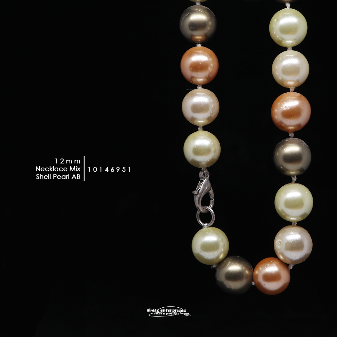 Neklace 12mmAB Mix Shell.P