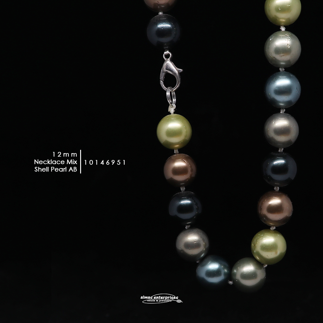 Neklace 12mmAB Mix Shell.P