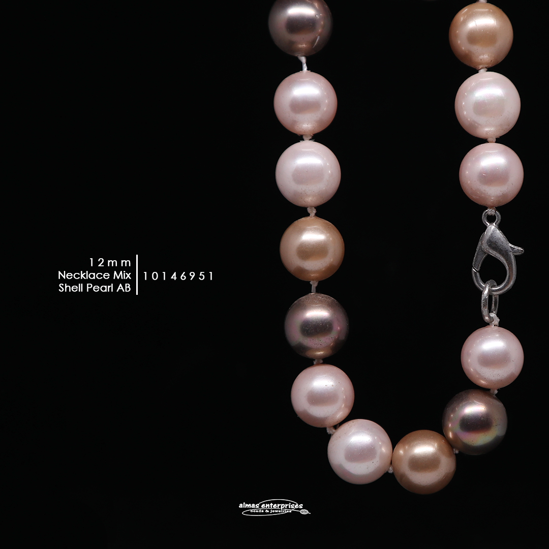 Neklace 12mmAB Mix Shell.P