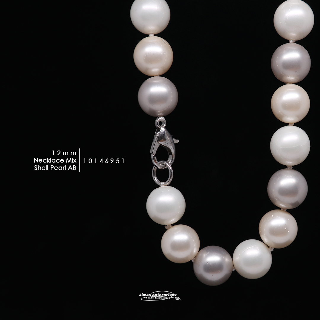 Neklace 12mmAB Mix Shell.P