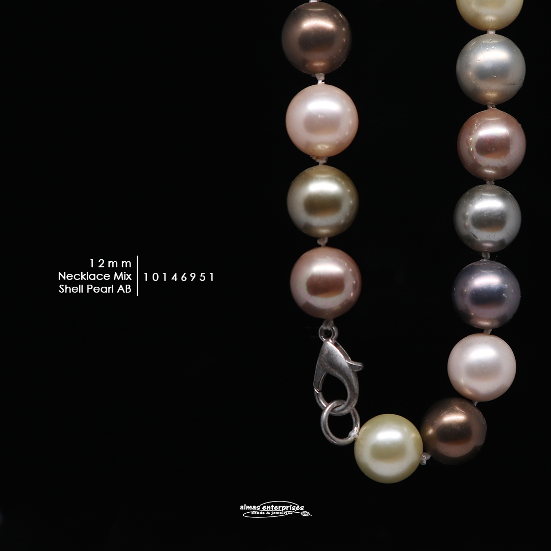 Neklace 12mmAB Mix Shell.P
