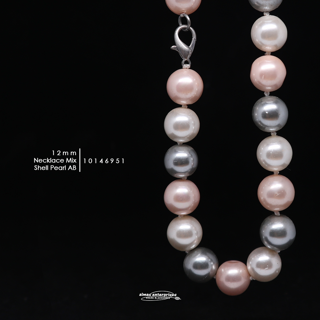 Neklace 12mmAB Mix Shell.P