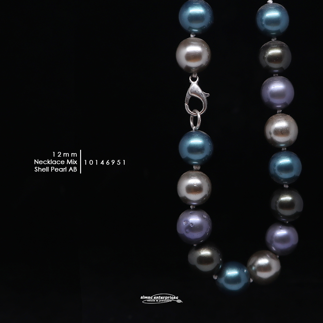 Neklace 12mmAB Mix Shell.P