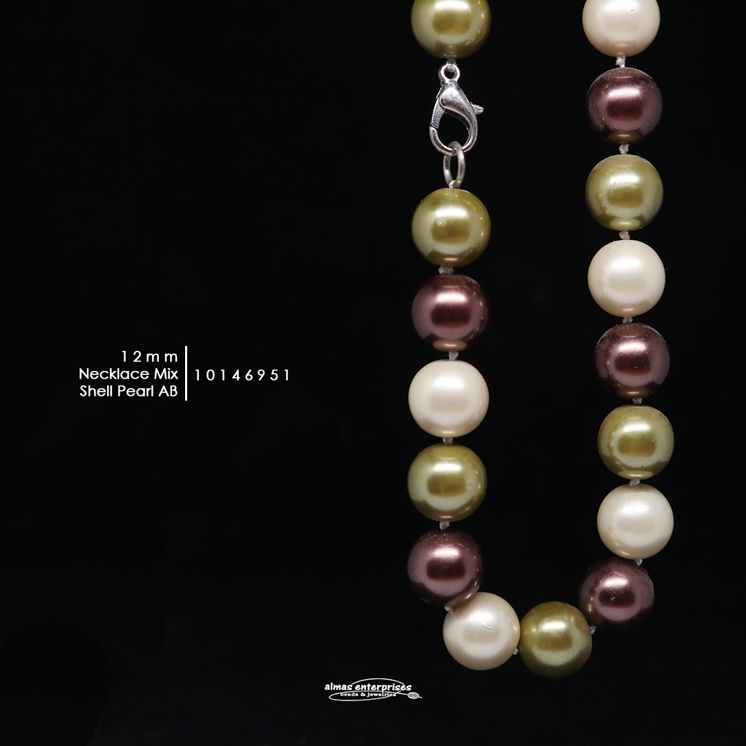 Neklace 12mmAB Mix Shell.P