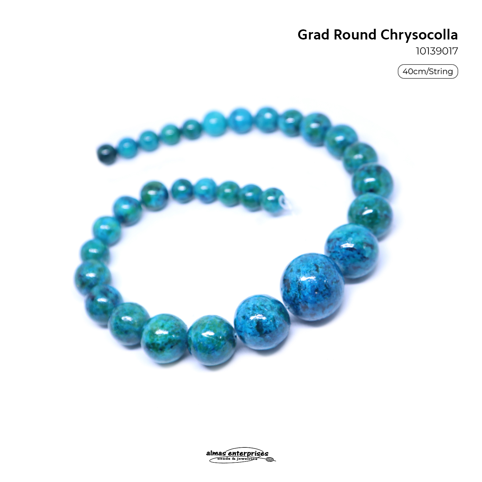 Grad Round Chrysocolla