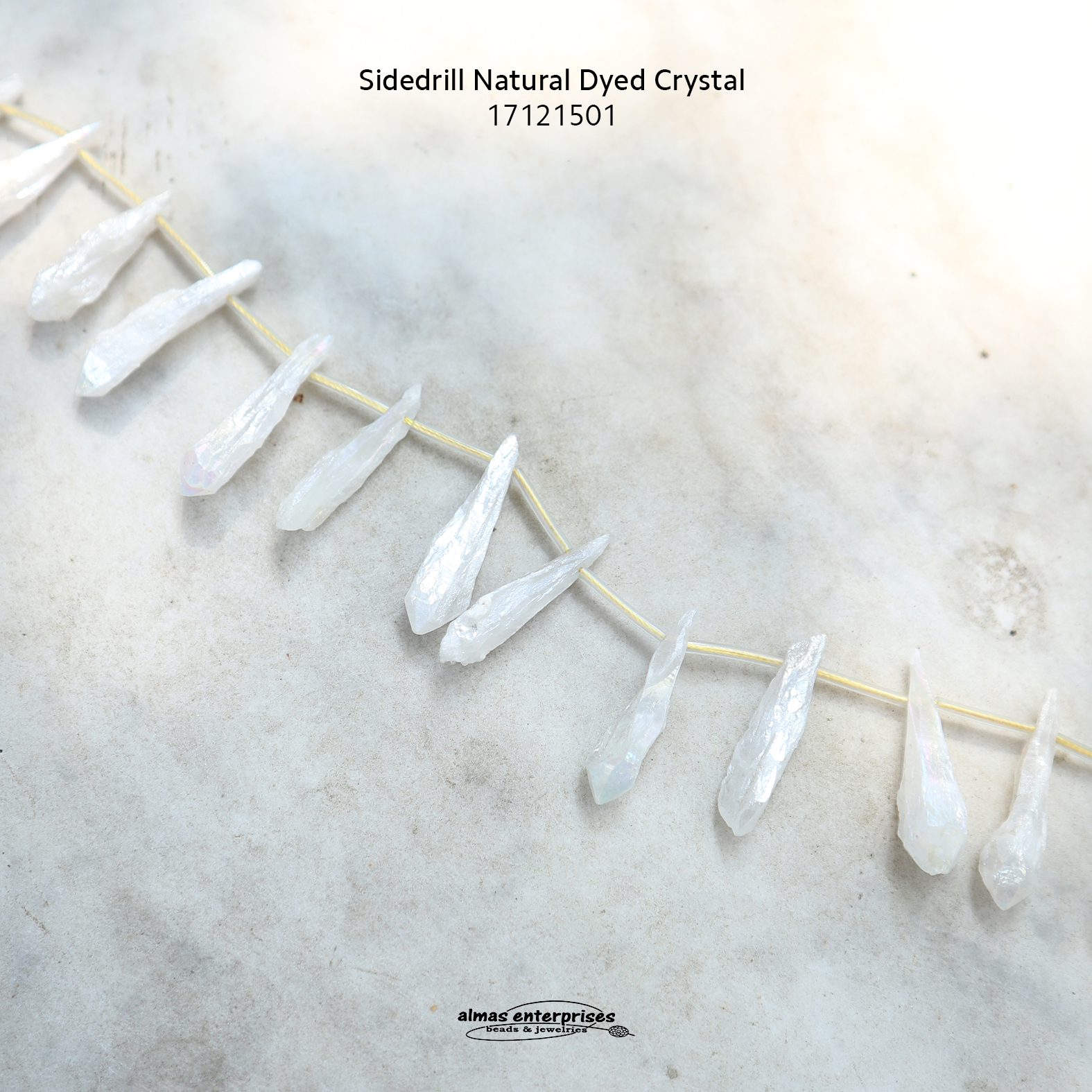 Sidedrill Nat.Dyed Crystal