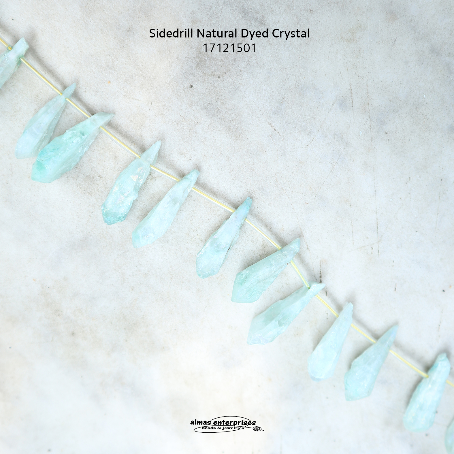 Sidedrill Nat.Dyed Crystal