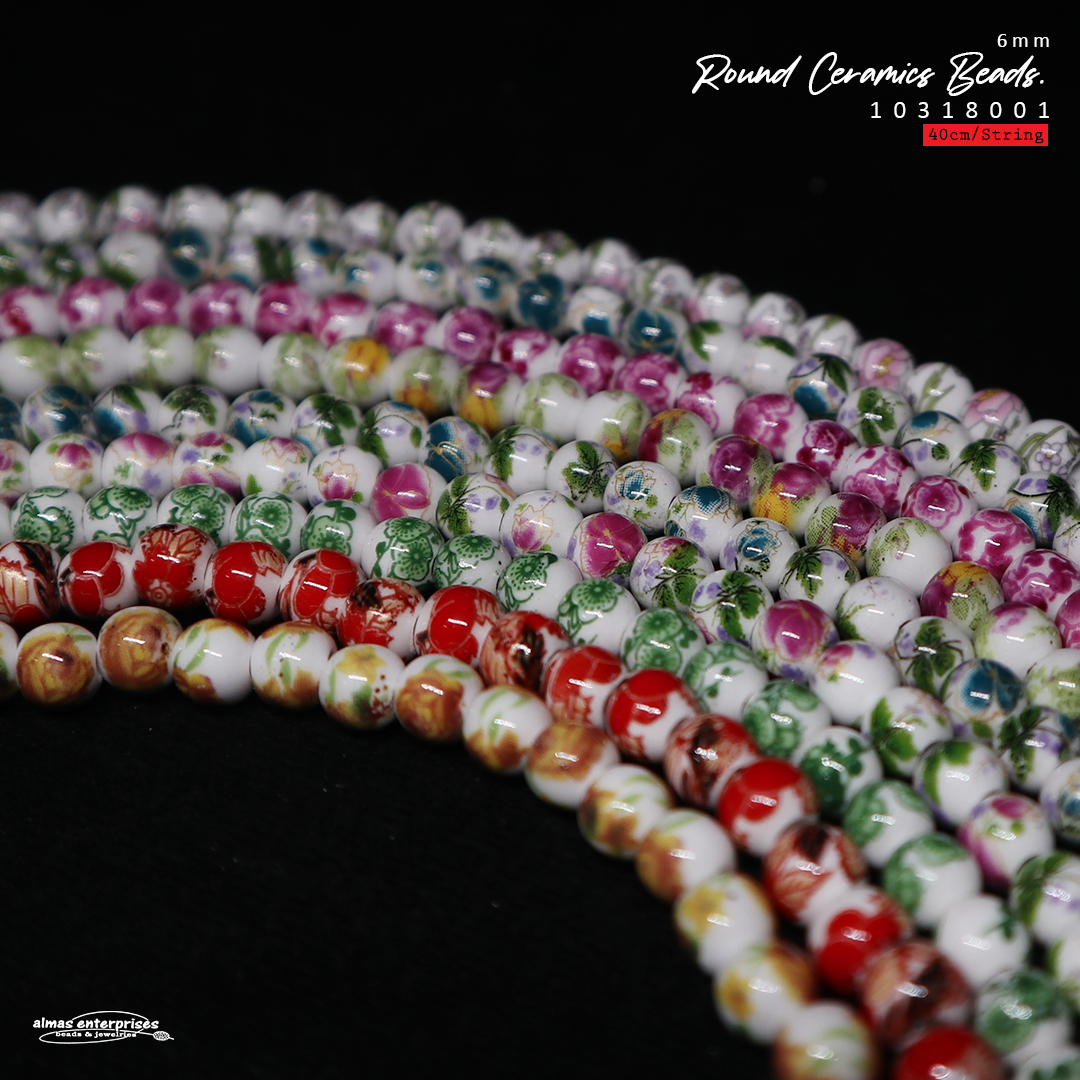 Round Ceramics Beads