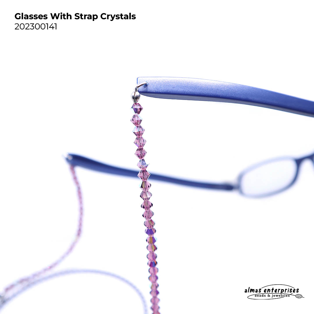 Glasses With Strap Crystals