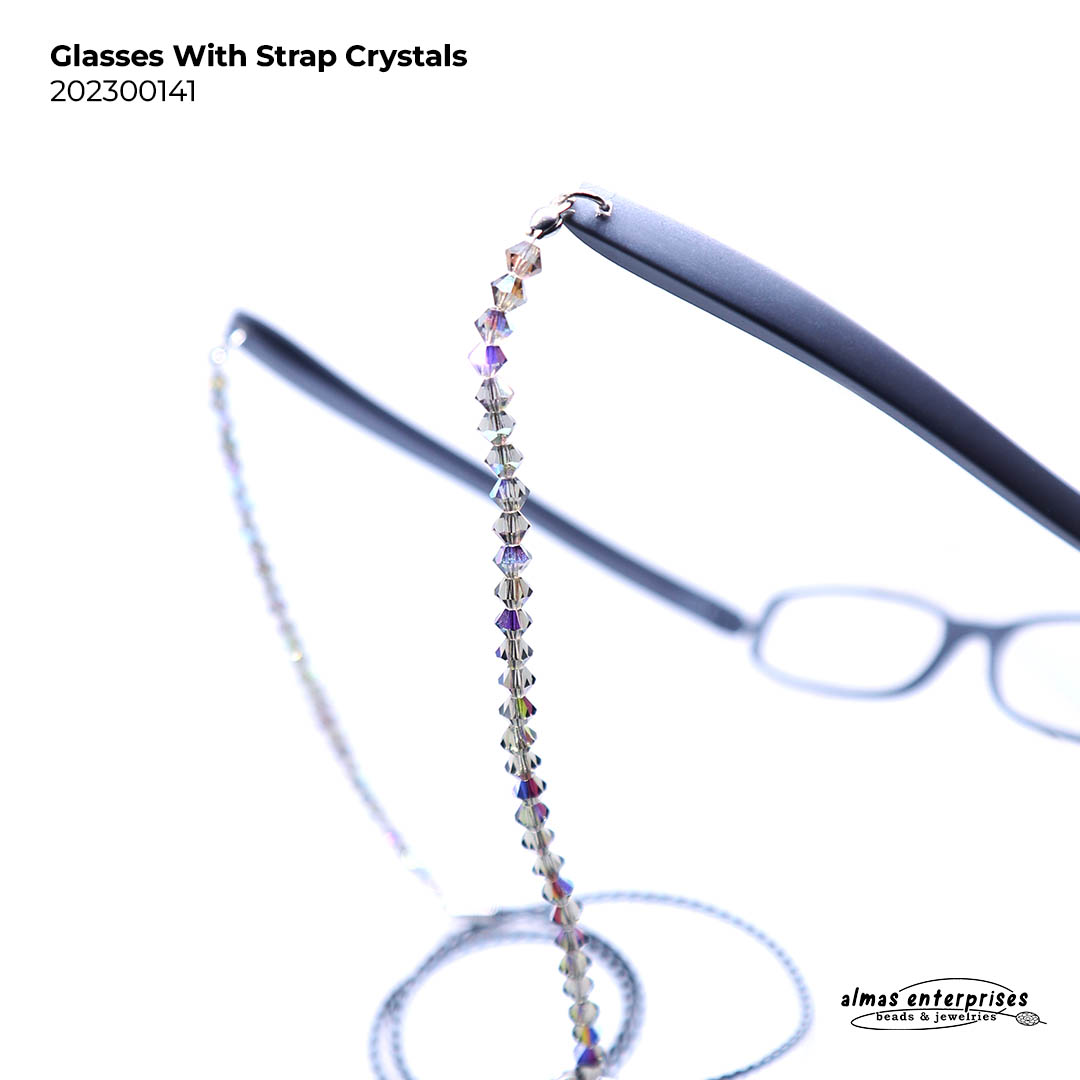 Glasses With Strap Crystals