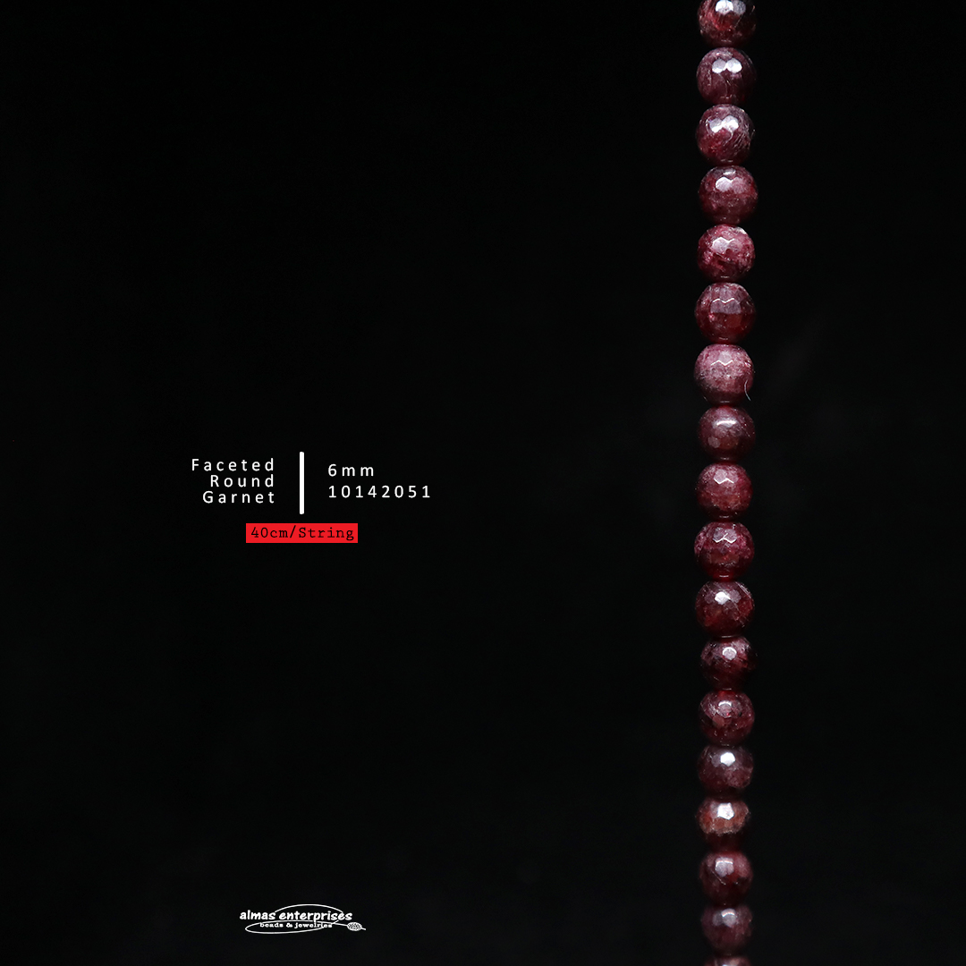 Faceted Round Garnet
