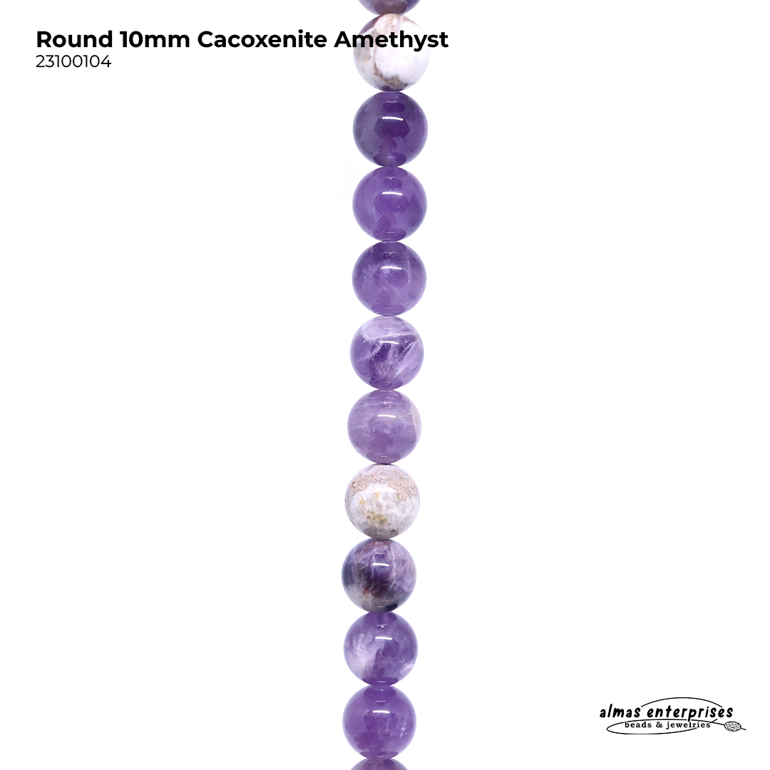 Round Cacoxenite Amethyst