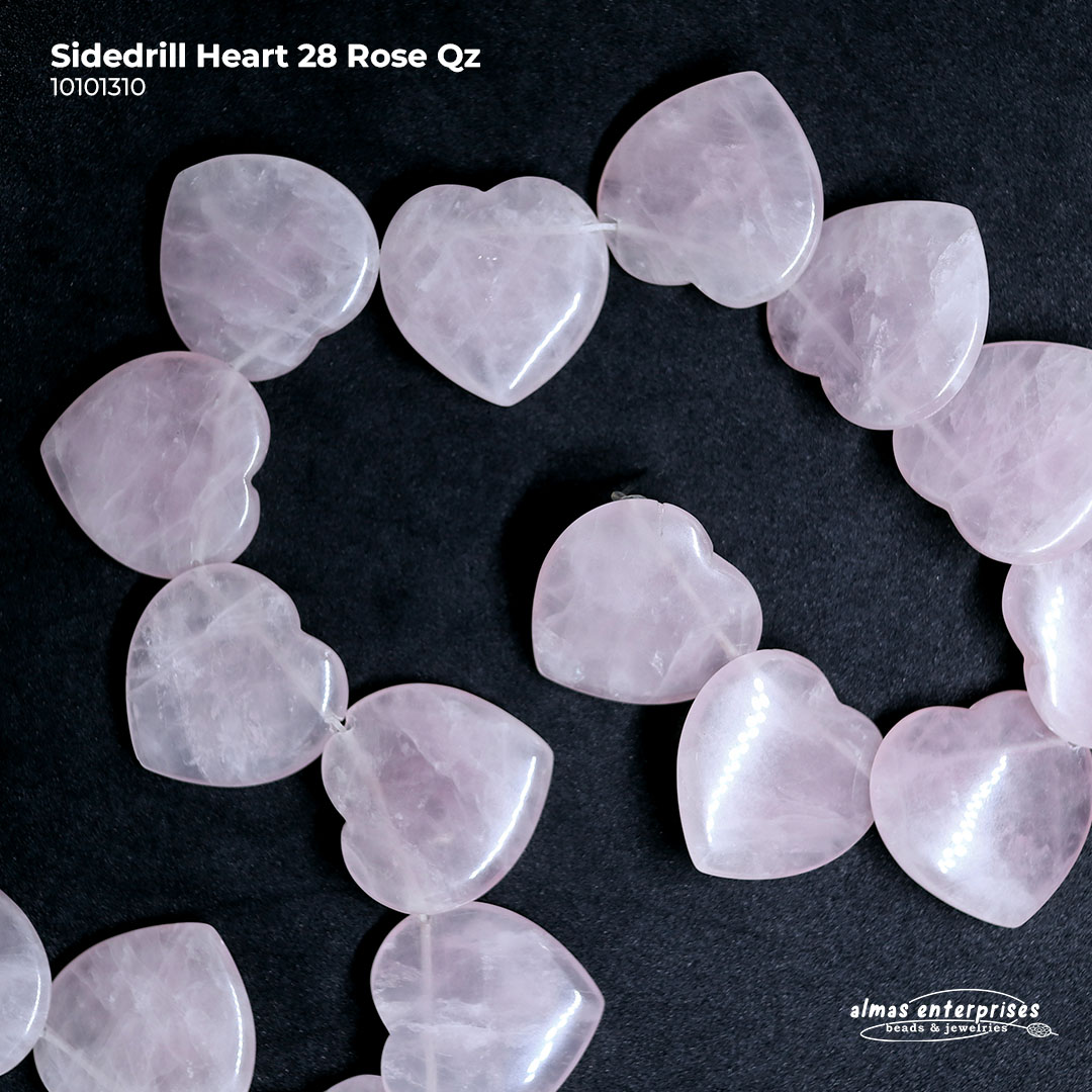 Sidedrill Heart 28 Rose Qz