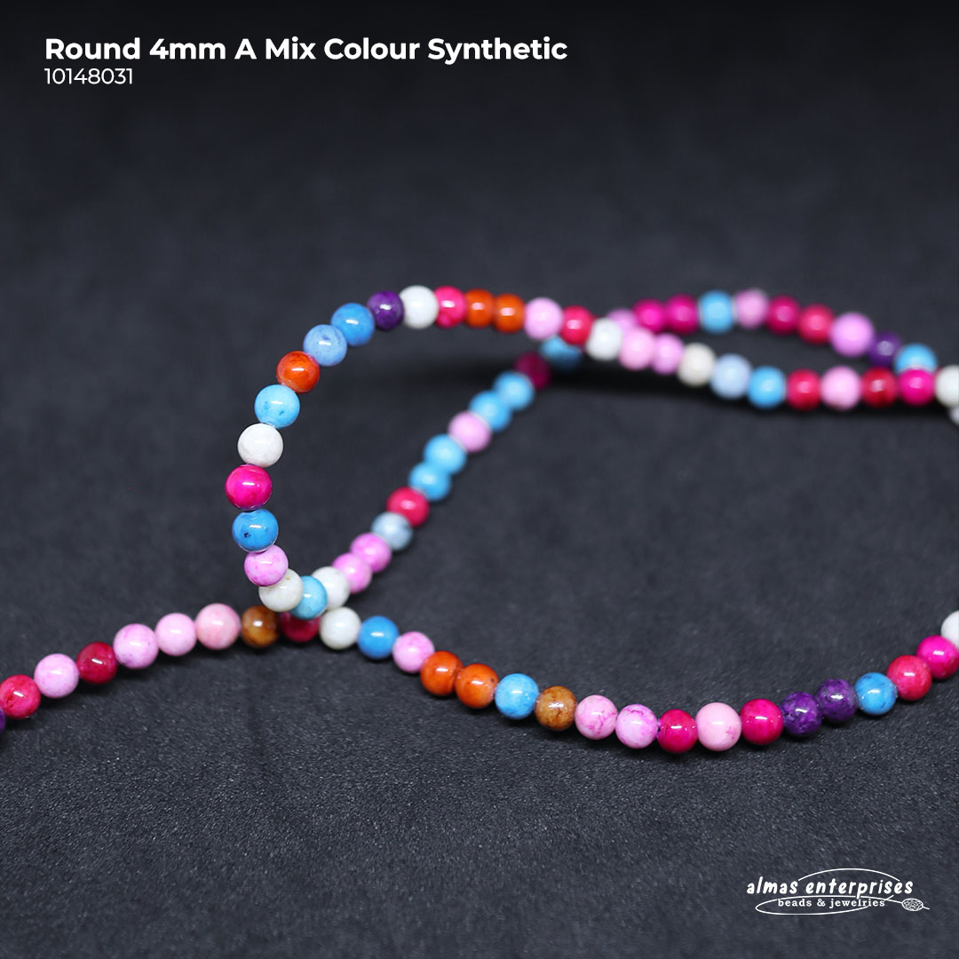 Rd 4mm A Mix Colour Synthetic