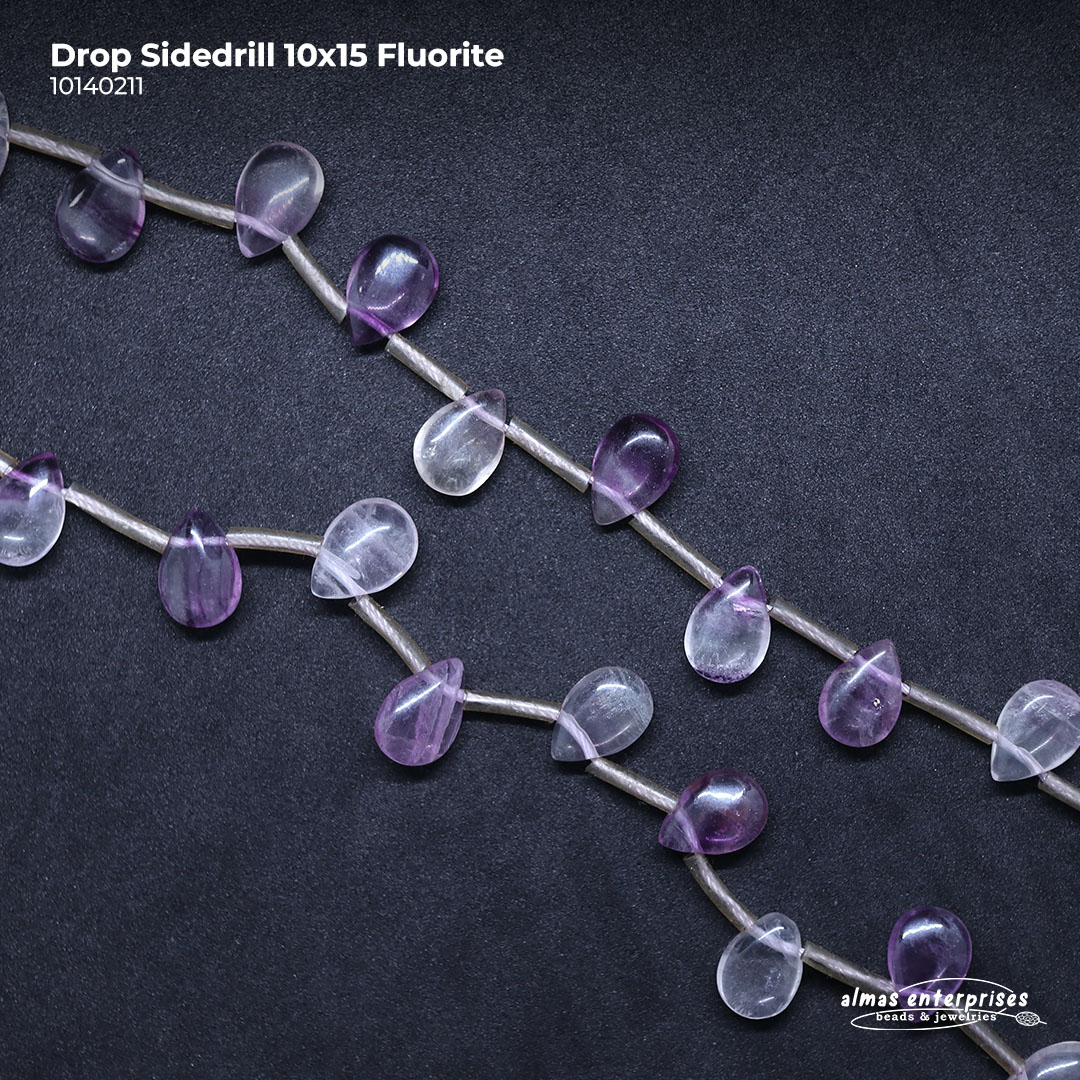 Drop Sidedrill 10x15 Fluorite