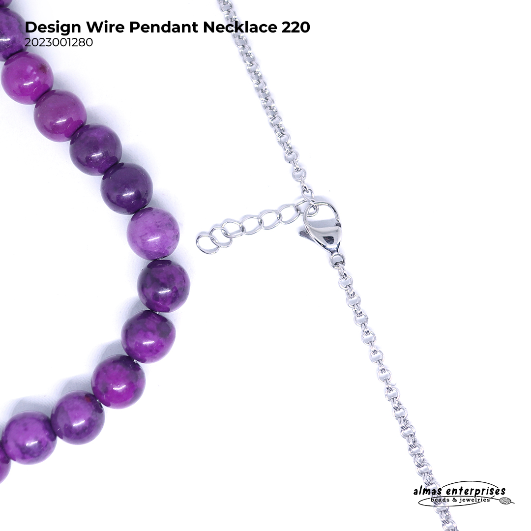 Design Wire Pendant Necklace 220