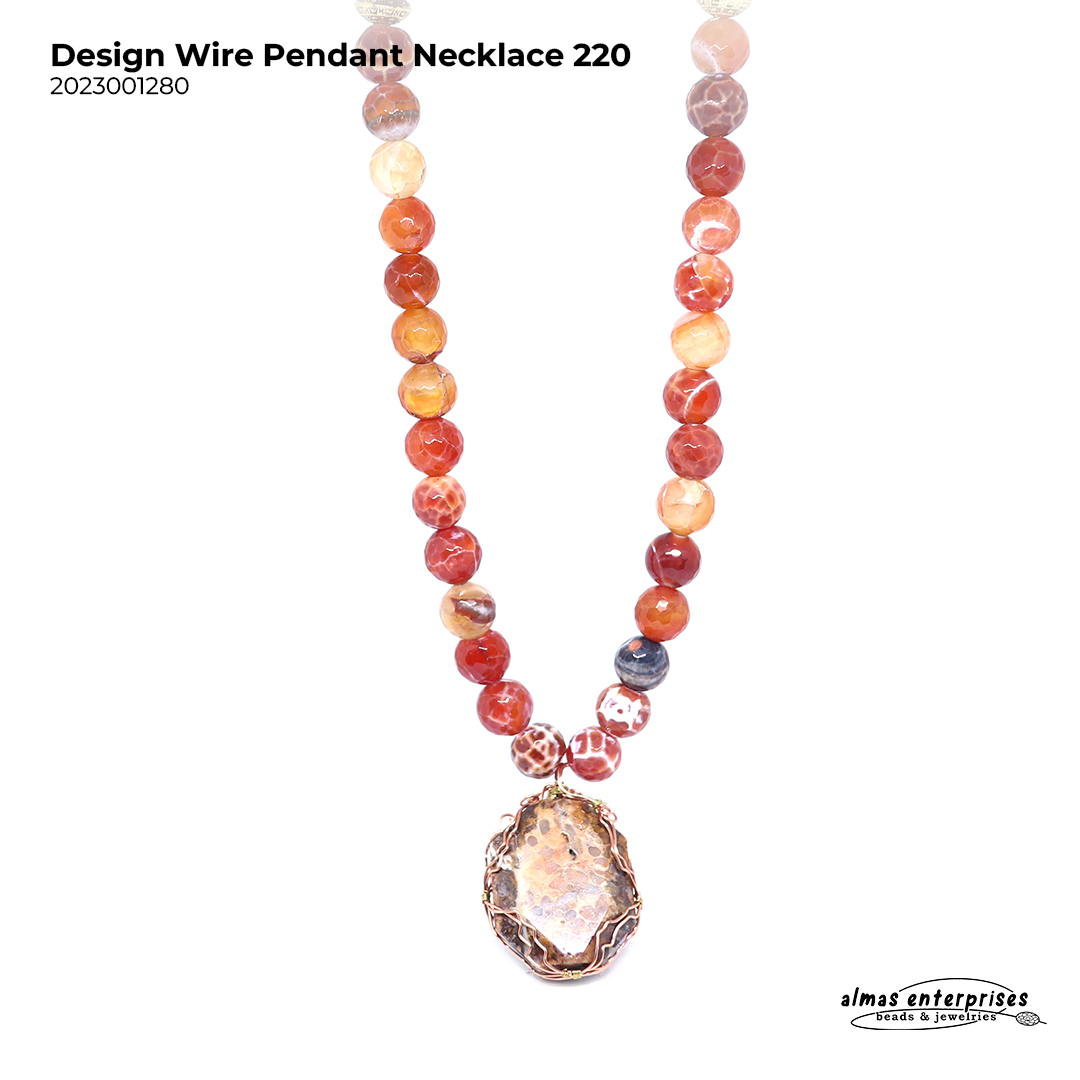 Design Wire Pendant Necklace 220