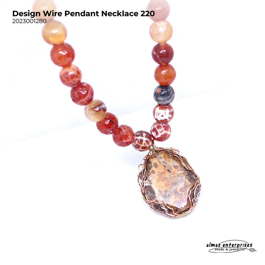 Design Wire Pendant Necklace 220