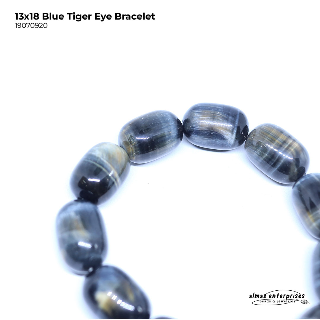 13x18 Blue Tiger Eye Bracelet