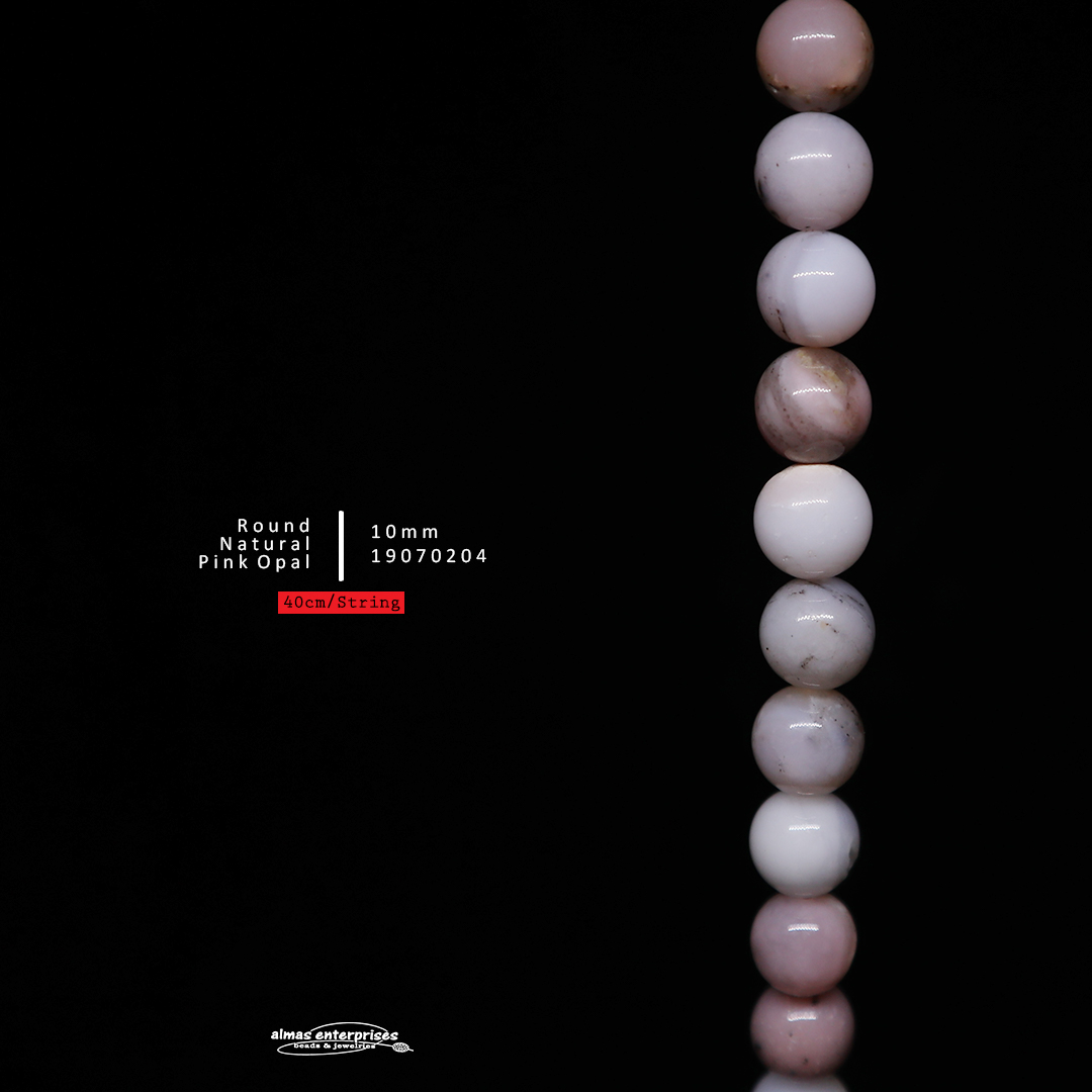 Round Natural Pink Opal