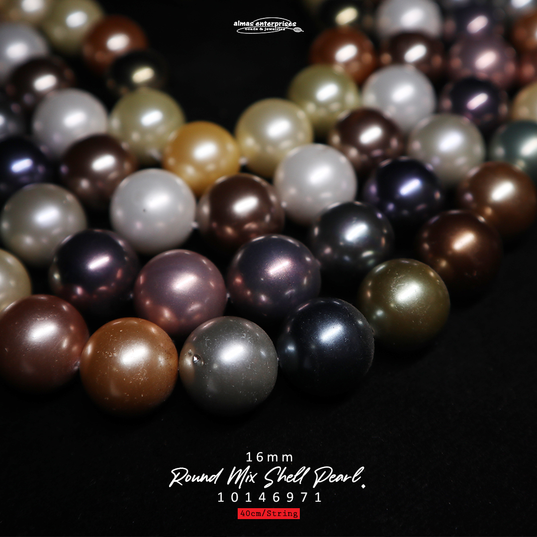 Rd 16mm Mix Shell Pearl
