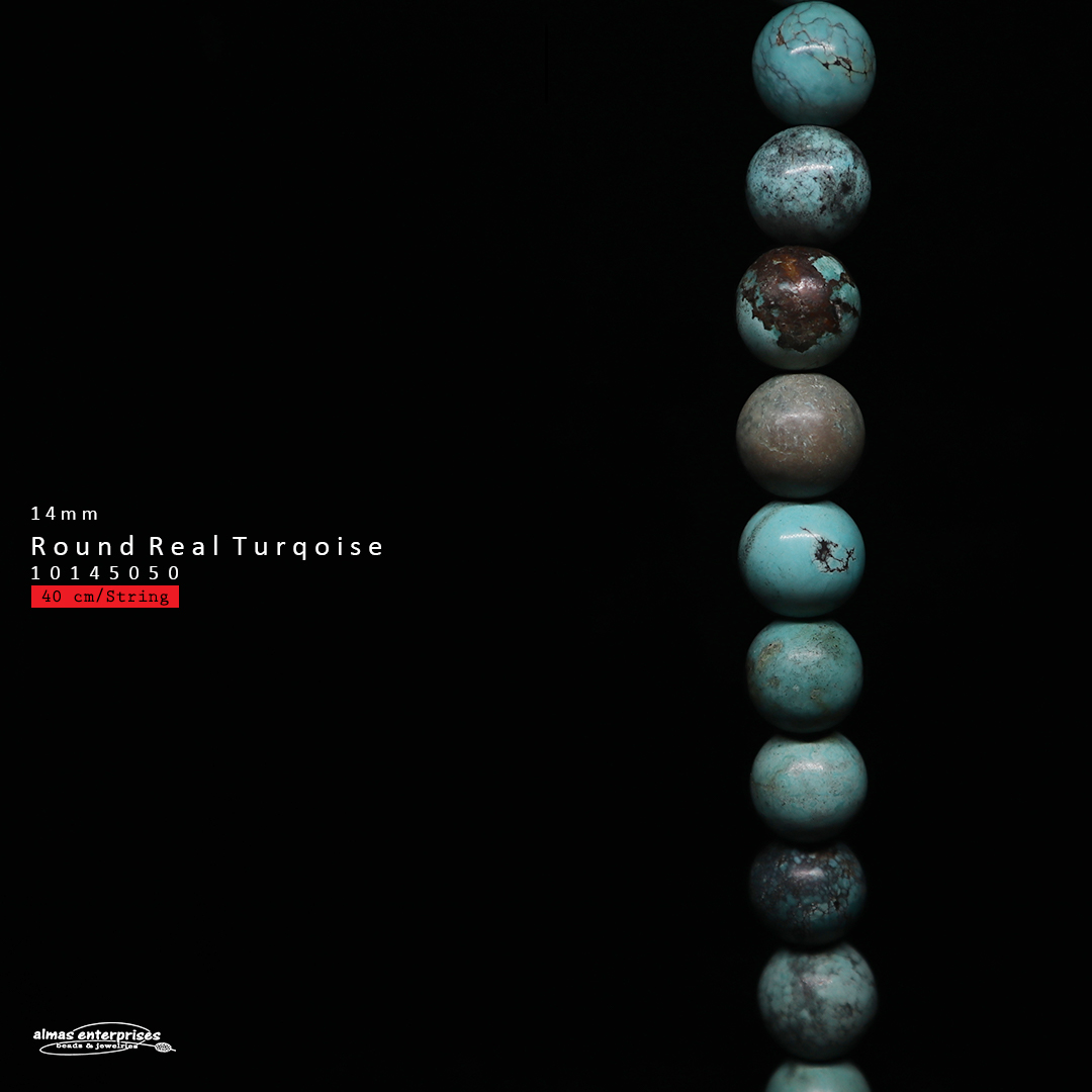 Round Real Turquoise