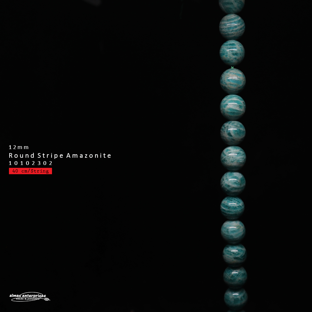 Round Stripe Amazonite