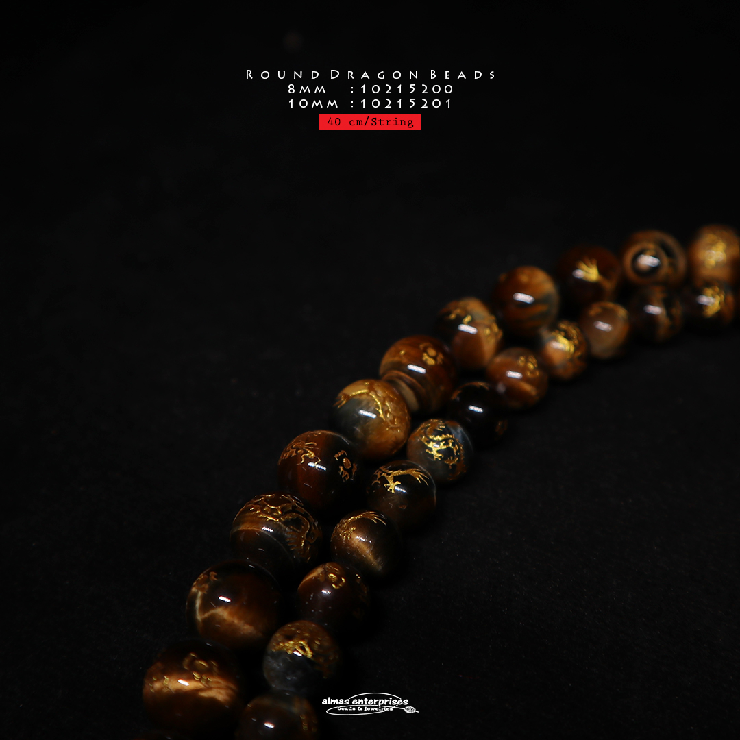 Round Dragon Beads