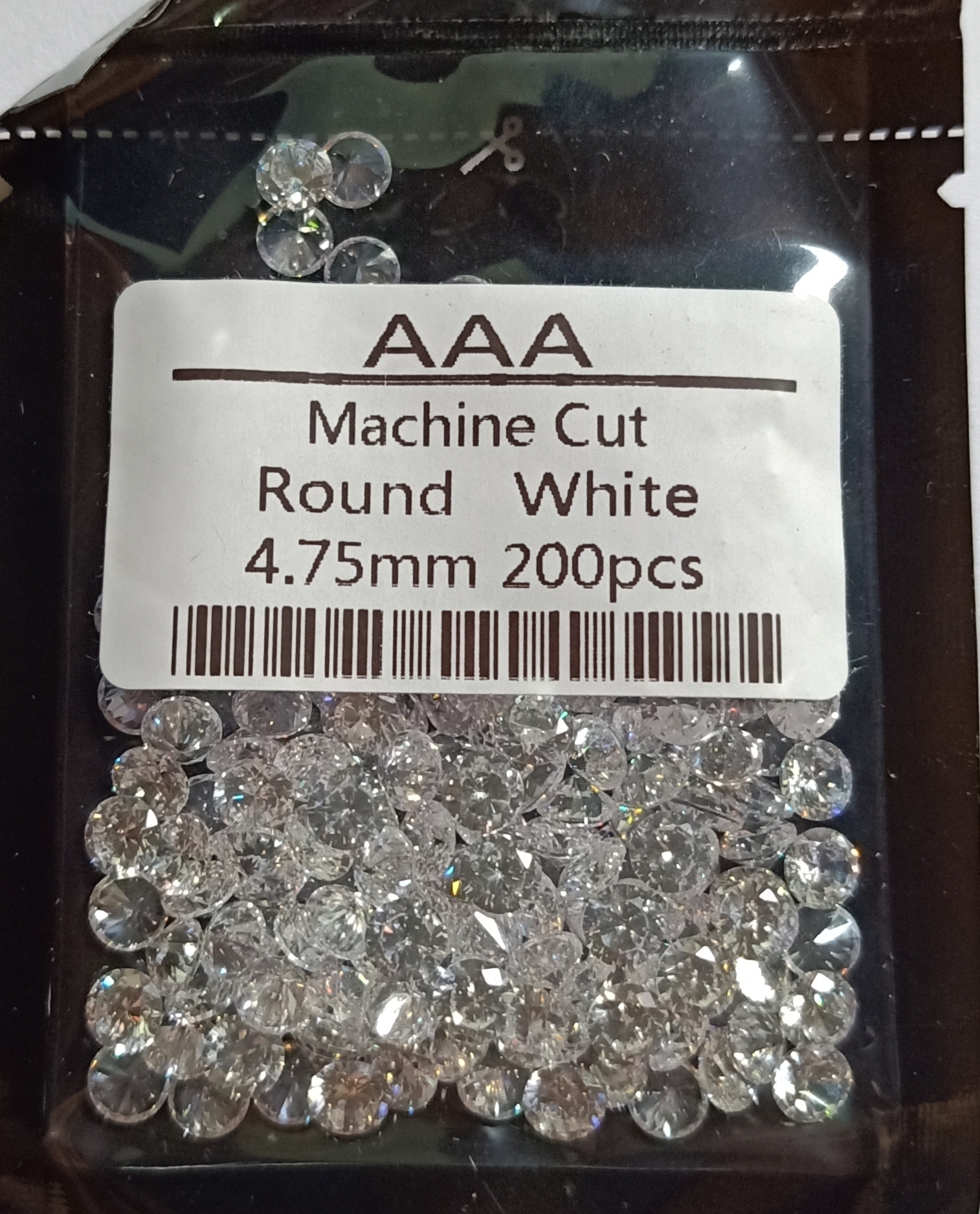CZ 4,75mm White CZ A3 (200 pcs)